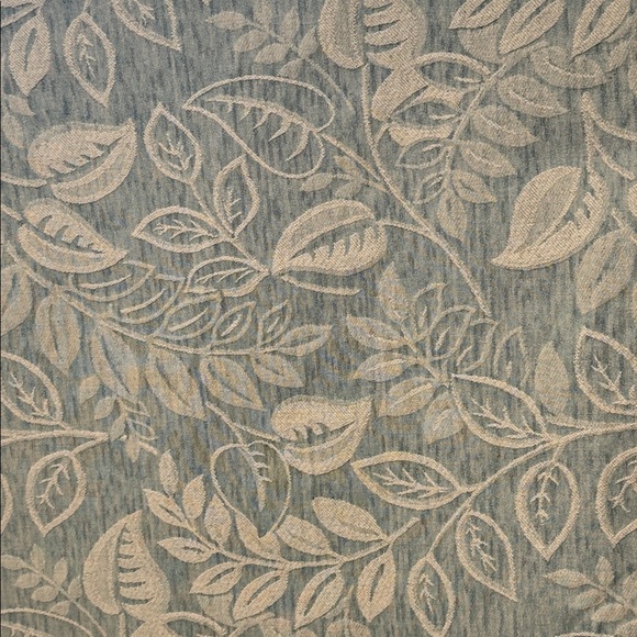 Upholstery Fabric Yards in 2 pieces Green &White Leaf Print Heavy Weight - Picture 2 of 5